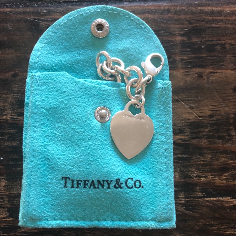 Tiffany & Co heart charm bracelet